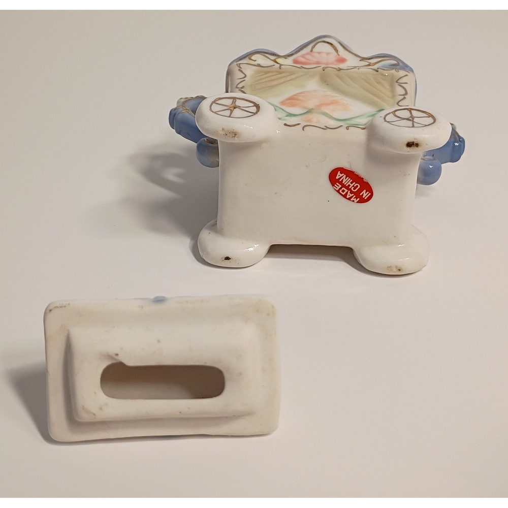 Precious Nursery Trinket Keepsake‎ Box Victorian Pastel Circus Wagon Theme - Picture 9 of 13